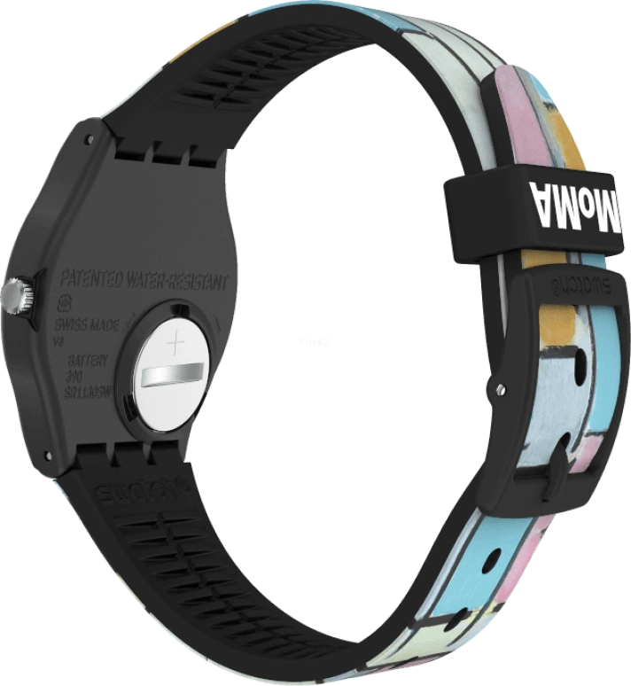 Swatch,Originals 34mm,34mm,Plastic,Pink,Closed,GZ350