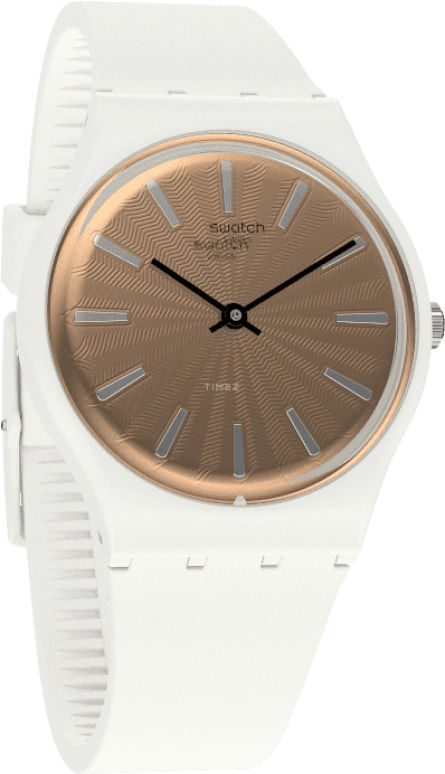 Swatch,Originals 34mm,34mm,Plastic,Gold,GW209