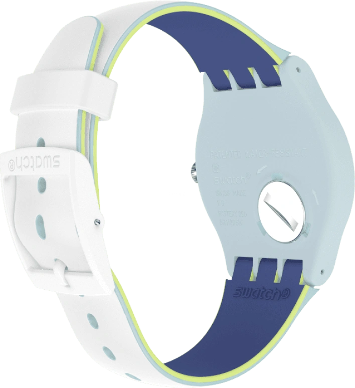 Swatch,Originals 41mm,41mm,Plastic,White,SUOS404