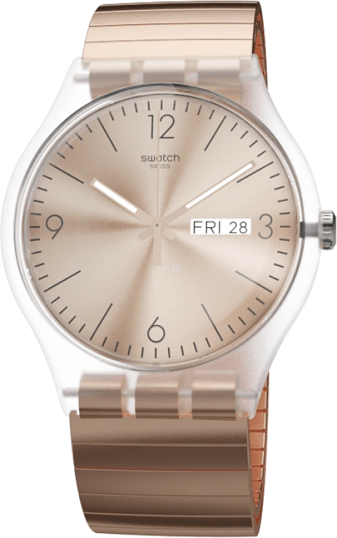 Swatch,Originals 41mm,41mm,Plastic,Gold,SUOK707