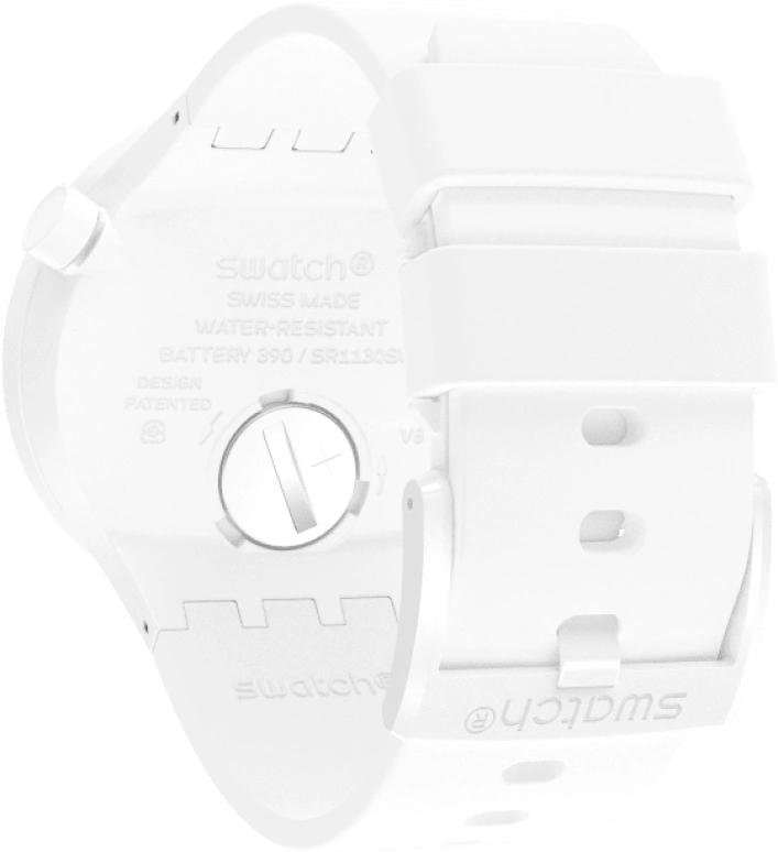 Swatch,THE BOLD 47mm,47mm,Plastic,White,SO27Z106