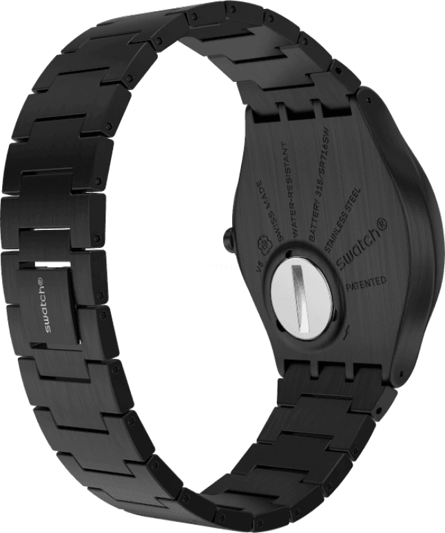 Swatch,SKIN ,Stainless Steel,Black,SS07B100G