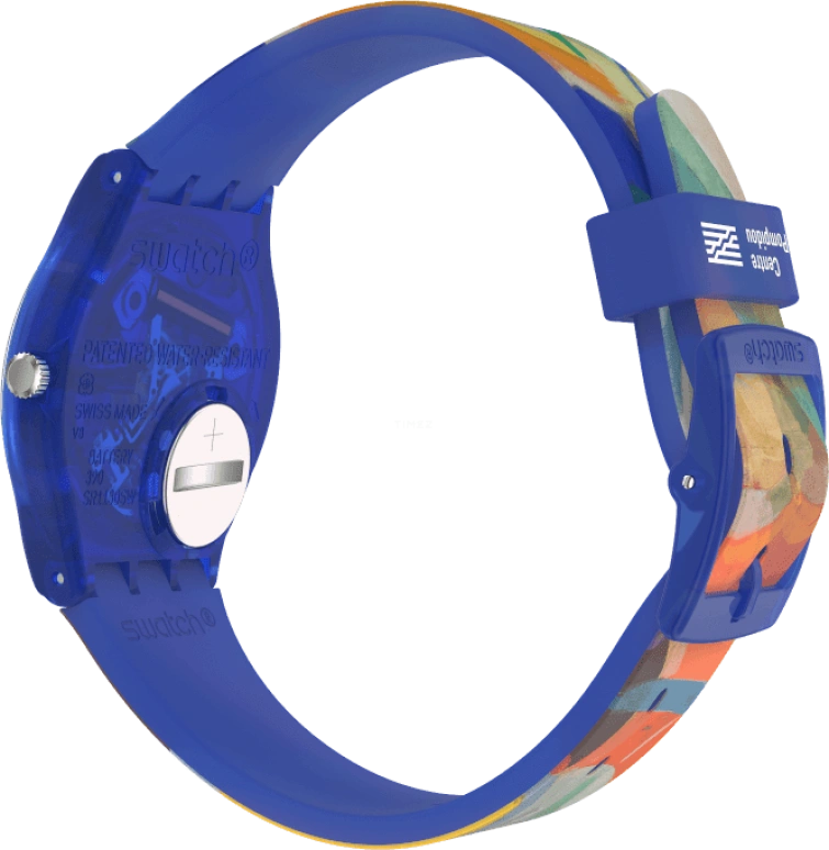 Swatch,Originals 34mm,34mm,Plastic,Multi-Color,Quartz,Sapphire,Crystal Glass,Round,GZ712