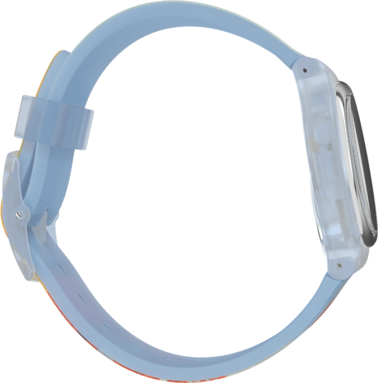 Swatch,Originals 34mm,34mm,Plastic,Blue,Quartz,Sapphire,Crystal Glass,Round,GZ357