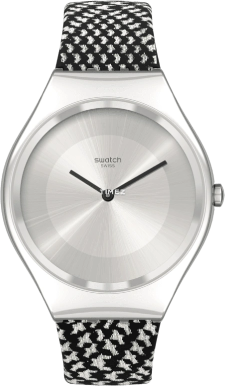 Swatch,Other 38mm,38mm,Stainless Steel,Silver,Grey,Quartz,Sapphire,Crystal Glass,Round,SYXS142