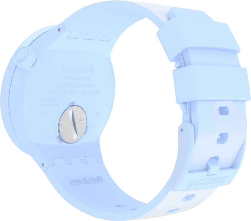 Swatch,THE BOLD 47mm,47mm,Bioceramic,Ceramic,Blue,Sapphire,Crystal Glass,SB03N102