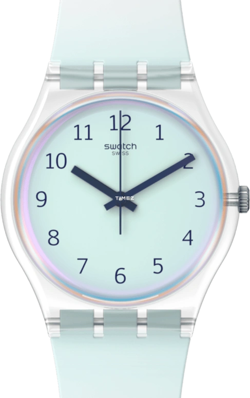 Swatch,Originals 34mm,34mm,Bio-sourced,Blue,Quartz,Bio-sourced,Glass,Round,SO28K110,SO28K110-6000