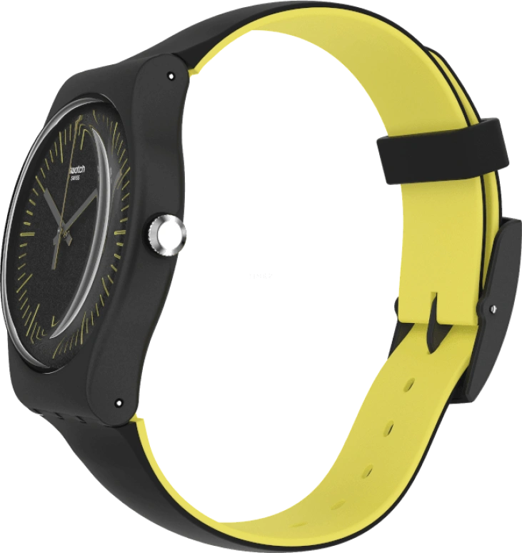 Swatch,Originals 41mm,41mm,Black,Sapphire,Crystal Glass,Open,SUOB184