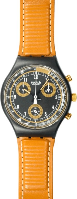 Swatch,Other ,Plastic,Black,Quartz,Chronograph,Sapphire,SCB104