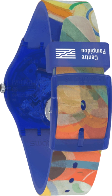 Swatch,Originals 34mm,34mm,Plastic,Multi-Color,Quartz,Sapphire,Crystal Glass,Round,GZ712