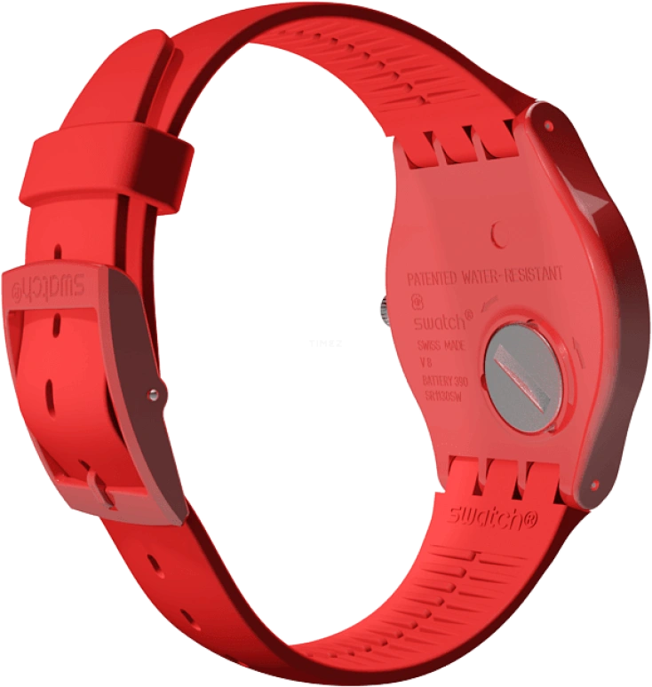 Swatch,Originals 41mm,41mm,Plastic,Red,SUOR106