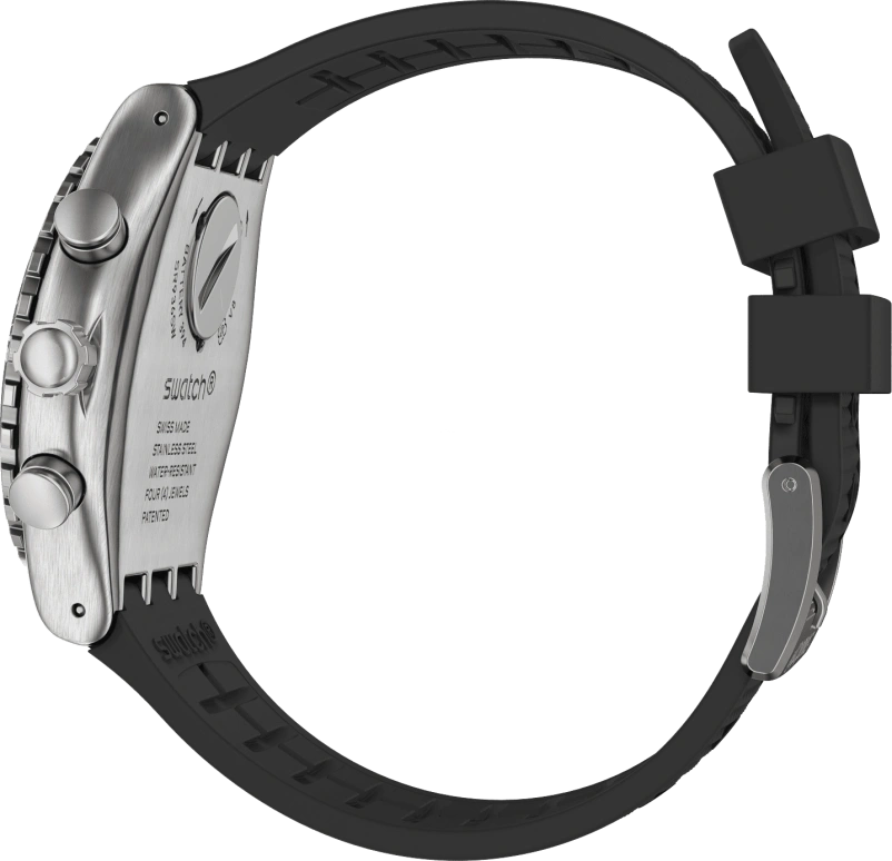 Swatch,IRONY 43mm,43mm,Stainless Steel,Black,YVS487