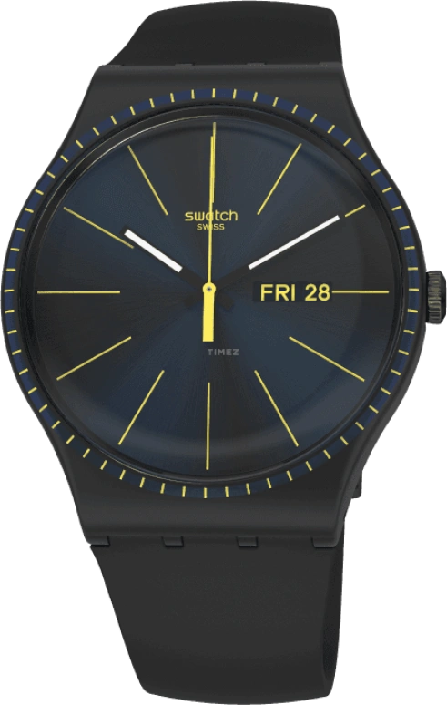 Swatch,Originals 41x47.40mm,41x47.40mm,Plastic,Black,SUOB731