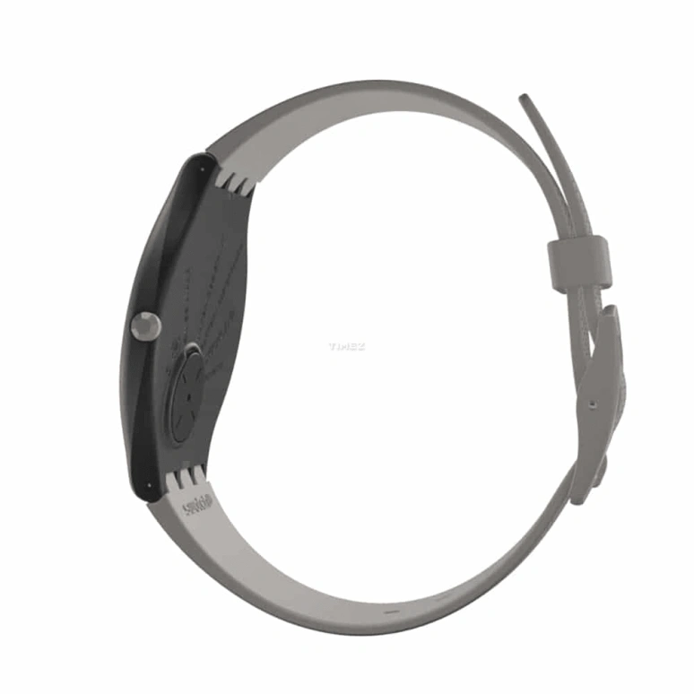 Swatch,SKIN 40mm,40mm,Plastic,Grey,Quartz,Round,Gray,SVUM103