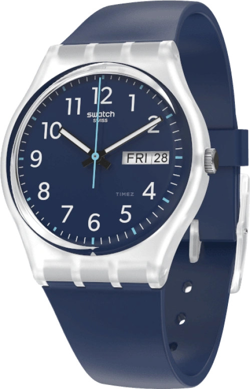 Swatch,Originals 34mm,34mm,Blue,Open,GE725
