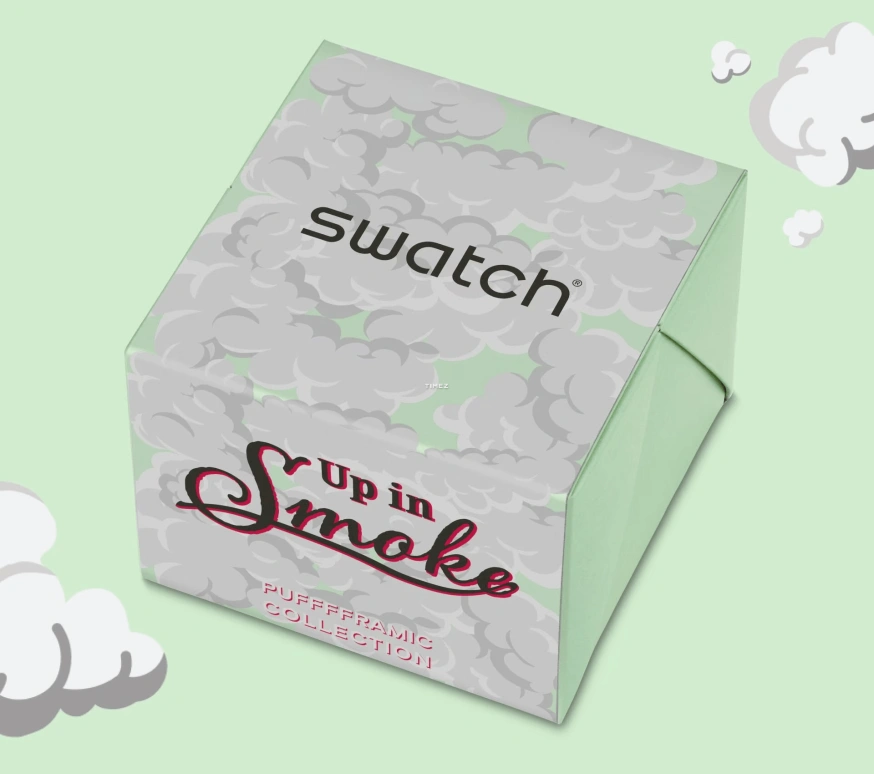 Swatch,THE BOLD 47mm,47mm,Bioceramic,Transparent,Multi-Color,Quartz,Glass,Round,SB03Z103