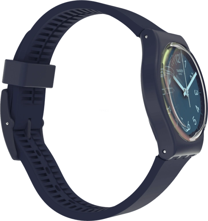 Swatch,Originals 34mm,34mm,Plastic,Blue,Closed,GN274
