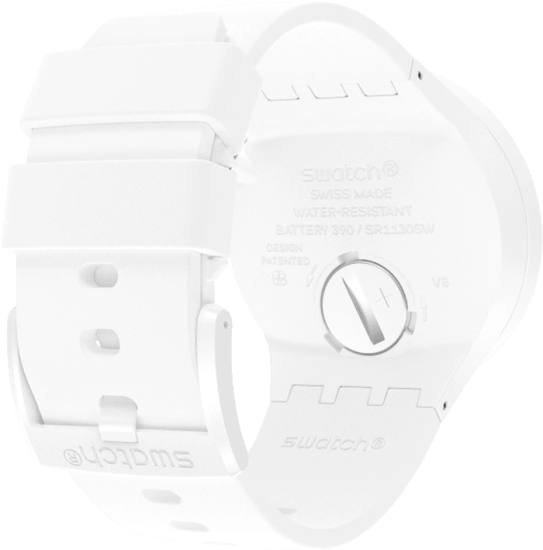 Swatch,THE BOLD 47mm,47mm,Plastic,White,SO27Z106
