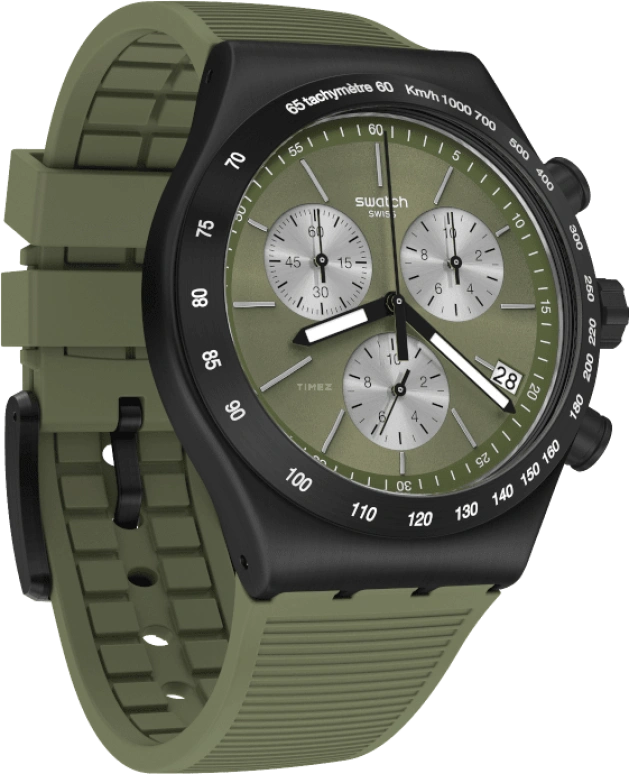 Swatch,IRONY 43x49mm,43x49mm,Green,YVB411