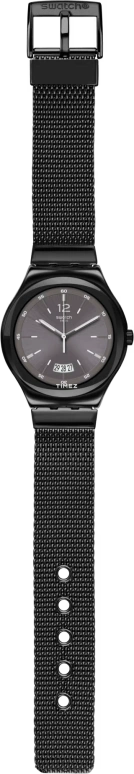 Swatch,IRONY 42.70mm,42.70mm,Stainless Steel,Smoky Gray,Quartz,Day,Tonneau,YWB405M
