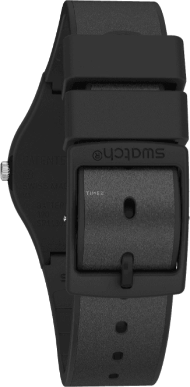 Swatch,Originals 34mm,34mm,Plastic,Black,GB326