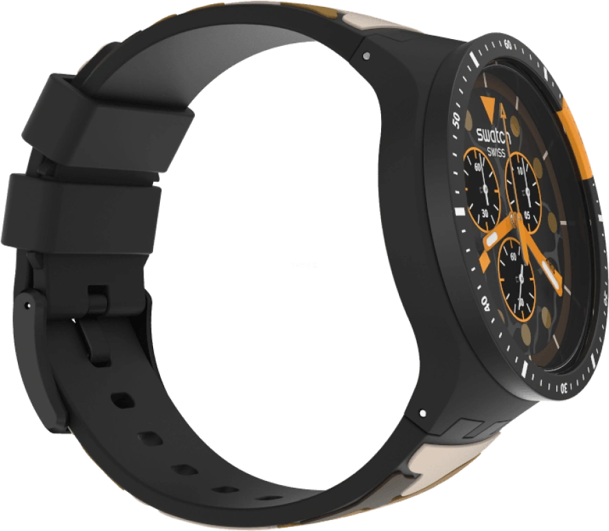 Swatch,THE BOLD 47mm,47mm,Plastic,Black,SB02B410