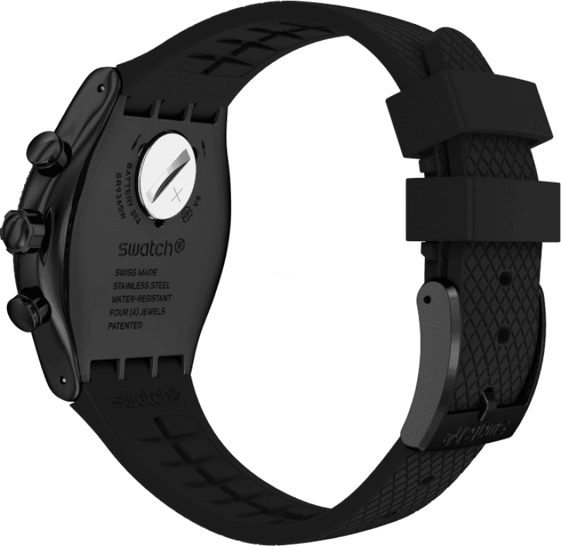 Swatch,IRONY 43x49mm,43x49mm,Black,YVB408
