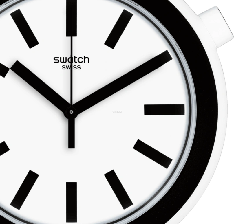 Swatch,Originals 45mm,45mm,Plastic,White,Quartz,Round,PNW100