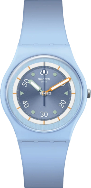 Swatch,Originals 34mm,34mm,Bioceramic,Blue,Quartz,Tonneau,SO31L100