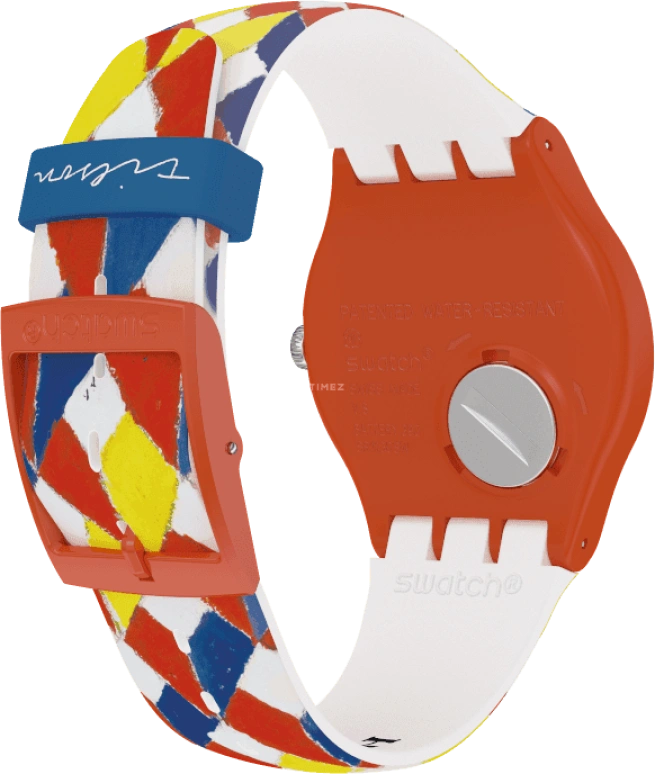Swatch,Originals 41mm,41mm,Plastic,White,Sapphire,Crystal Glass,SUOZ312S
