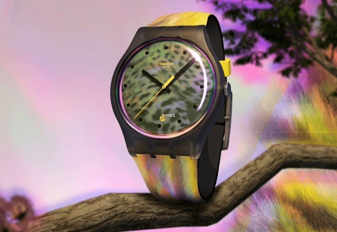 Swatch,Originals 41mm,41mm,Bio-sourced,Brown,Quartz,Day,Bio-sourced,Glass,SO29Z402