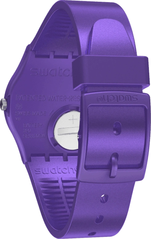 Swatch,Originals 34mm,34mm,Plastic,Purple,GV402