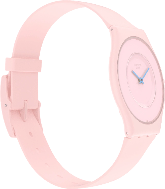 Swatch,SKIN 34mm,34mm,Ceramic,Pink,Closed,SS09P100