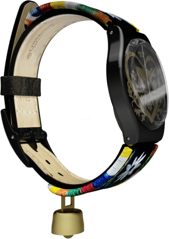 Swatch,Originals 34mm,34mm,Plastic,Black,GB285