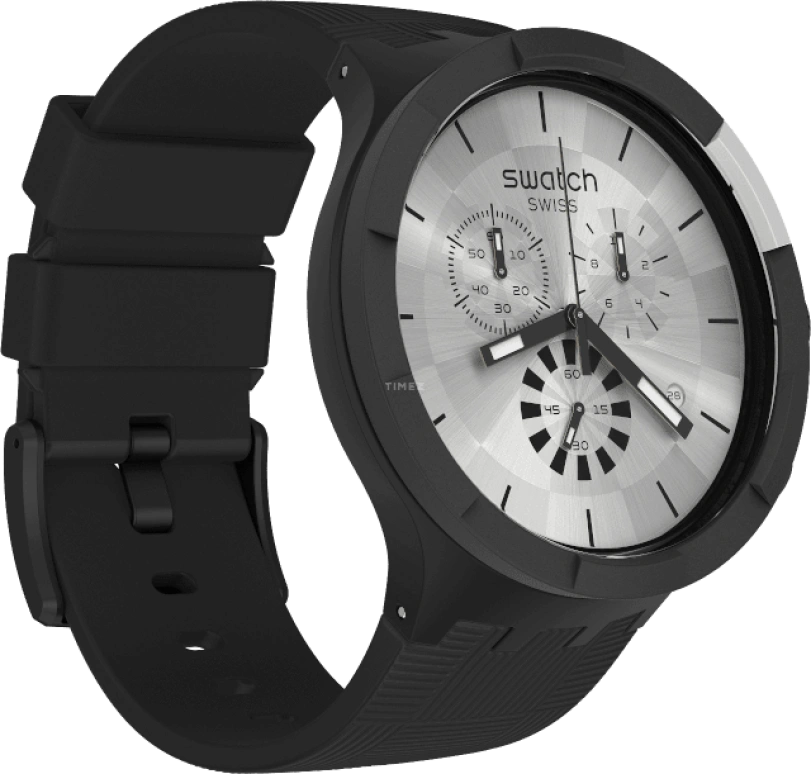 Swatch,THE BOLD 47mm,47mm,Plastic,Sapphire,Crystal Glass,SB02B404