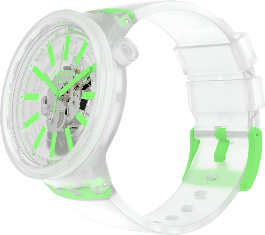 Swatch,THE BOLD 47mm,47mm,Plastic,White,SO27E104