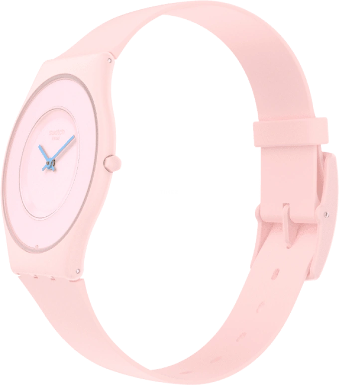 Swatch,SKIN 34mm,34mm,Ceramic,Pink,Closed,SS09P100