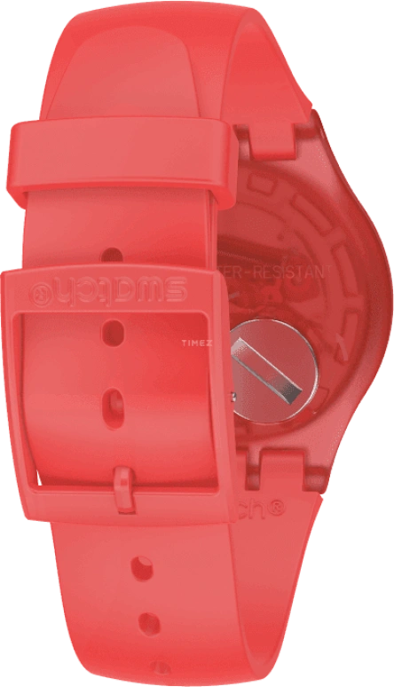 Swatch,Originals 41mm,41mm,Plastic,Red,SUOO105