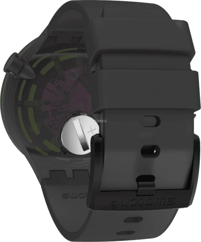 Swatch,THE BOLD 47mm,47mm,Plastic,Purple,SO27B113