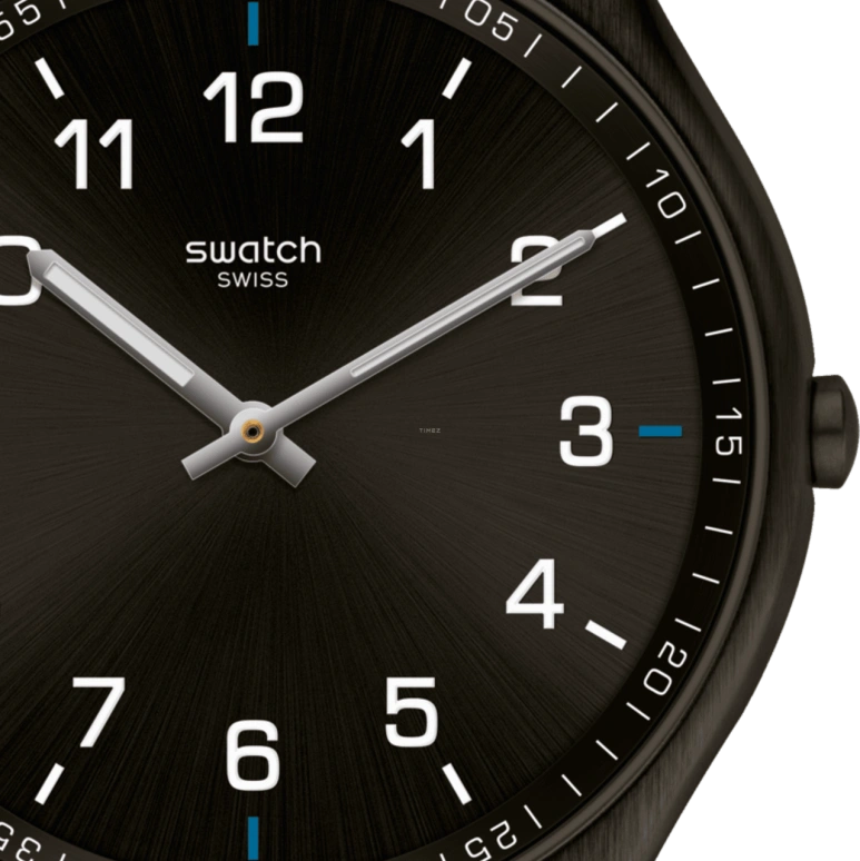 Swatch,SKIN ,Stainless Steel,Black,SS07B100G