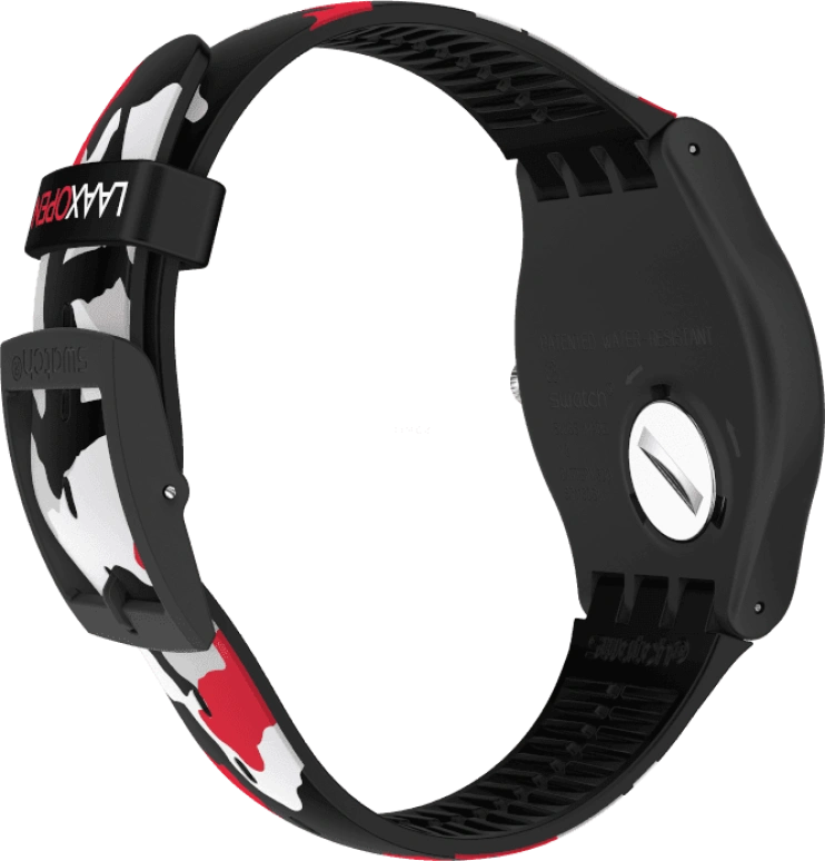 Swatch,Originals 41mm,41mm,Plastic,Black,SUOB714C