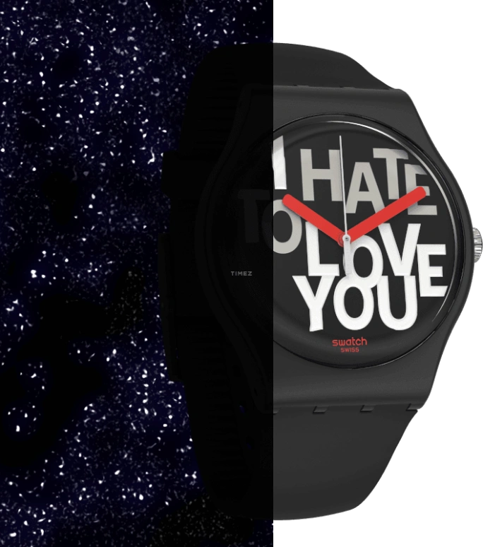 Swatch,Originals 41mm,41mm,Plastic,Black,Closed,SUOB185