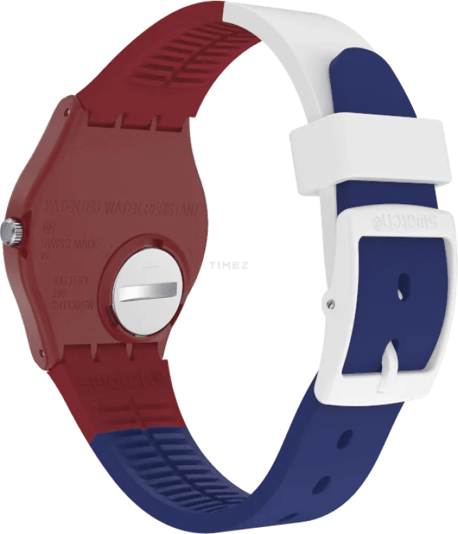 Swatch,Originals 34mm,34mm,Bio-sourced,Red,Quartz,Round,SO28R112