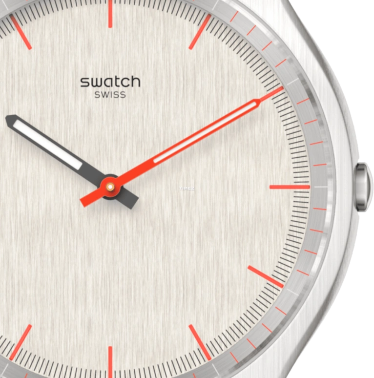 Swatch,Other 42mm,42mm,Stainless Steel,Grey,Quartz,Sapphire,Crystal Glass,Round,SS07S113GG