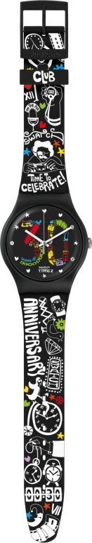 Swatch,Originals 41mm,41mm,Plastic,Black,Quartz,Sapphire,Crystal Glass,Round,SUOZ321S