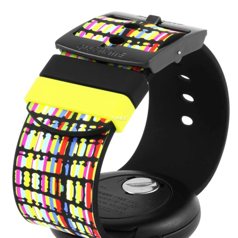 Swatch,Originals 45mm,45mm,Plastic,Black,Quartz,Day,Round,PNB400