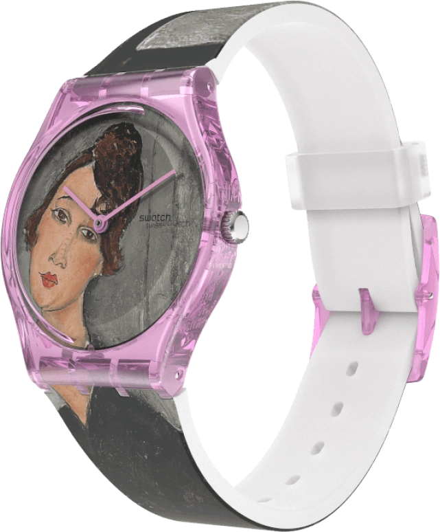Swatch,Originals 34mm,34mm,Plastic,Multi-Color,Quartz,Sapphire,Crystal Glass,Round,GZ356