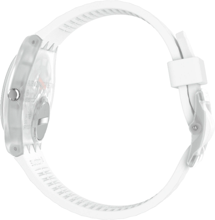 Swatch,Originals 34mm,34mm,Plastic,White,Quartz,Baton,GE286