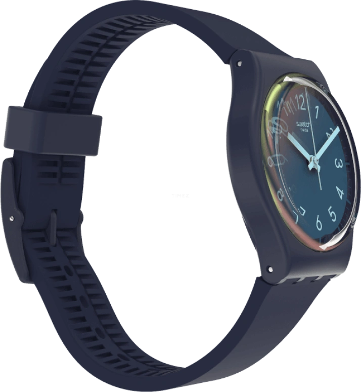 Swatch,Originals 34mm,34mm,Plastic,Blue,Closed,GN274