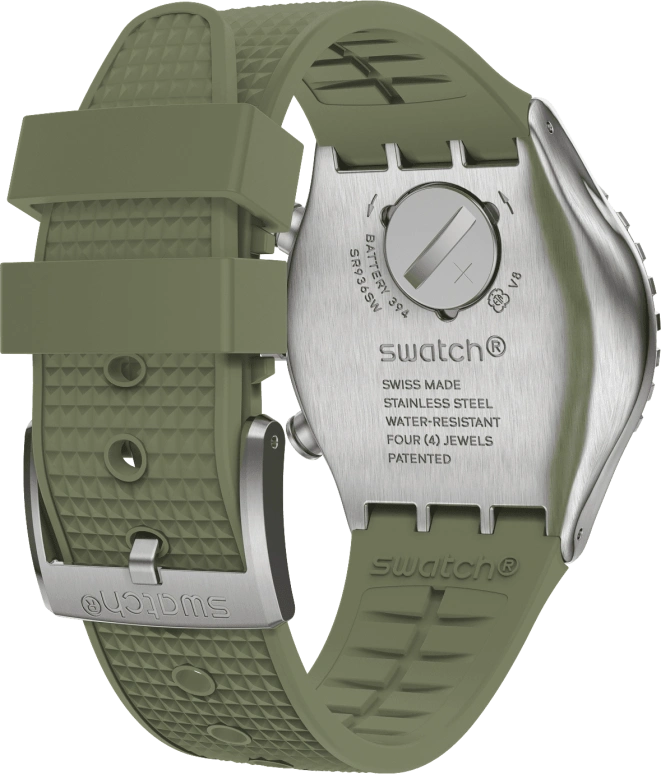 Swatch,IRONY 43mm,43mm,Stainless Steel,Green,YVS488